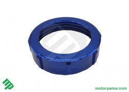 Ghiera tappo pompa benzina in alluminio originale CECTEK in colorazione blu  (3)